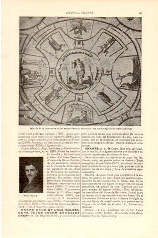 LAMINA V23956: Boveda de la catacumba de los santos Pedro y Marcelino