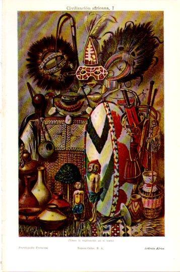 LAMINA V24001: Civilizacion africana I