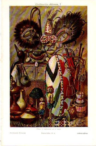 LAMINA V24001: Civilizacion africana I