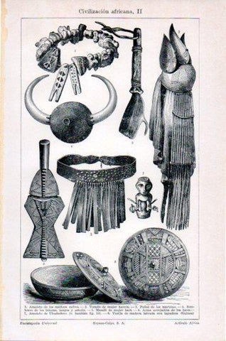 LAMINA V24002: Civilizacion africana II