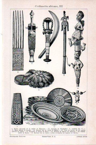 LAMINA V24003: Civilizacion africana III