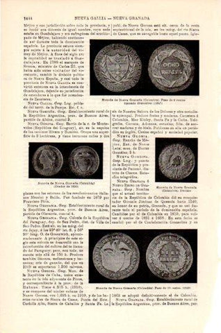 LAMINA V23921: Monedas de Nueva Granada