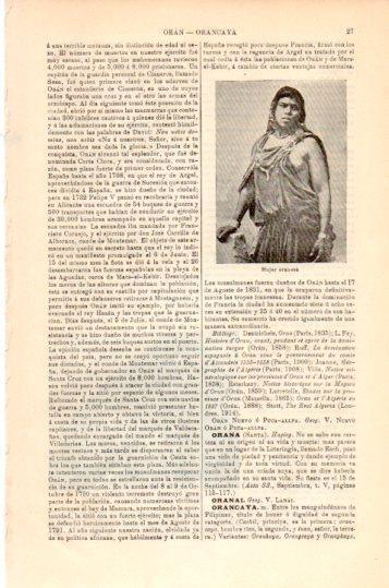 LAMINA V23950: Mujer de Oran