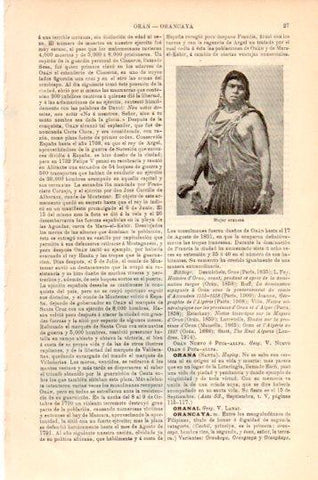 LAMINA V23950: Mujer de Oran