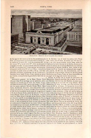 LAMINA V23925: Estacion Gran Central de Nueva York