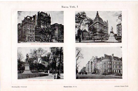 LAMINA V23932: Vistas varias de Nueva York