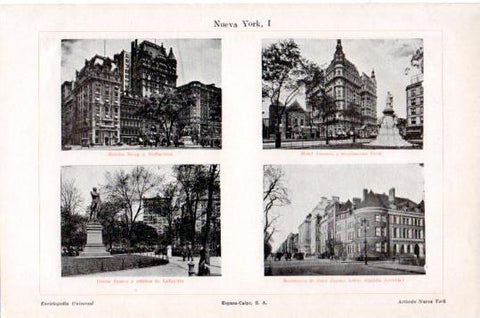 LAMINA V23932: Vistas varias de Nueva York