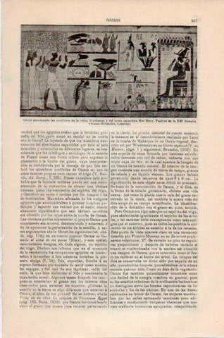 LAMINA V24105: Detalle de Papiro de la XXI dinastia de Egipto