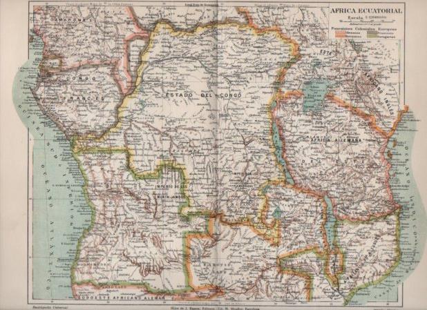 LAMINA V24153: Mapa de Africa Ecuatorial