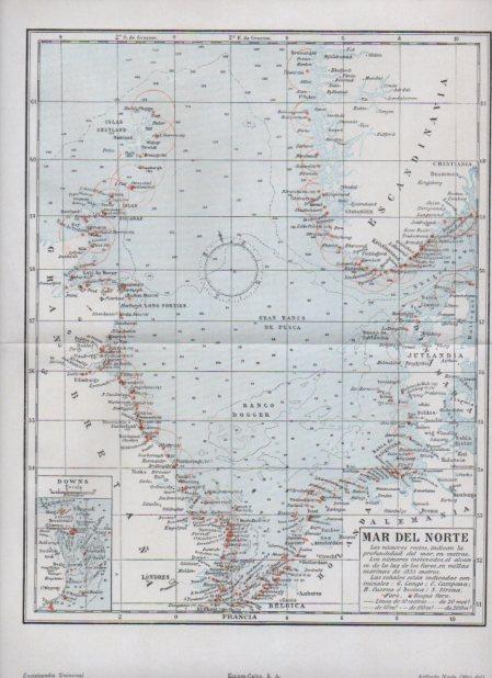 LAMINA V24152: Mapa del Mar del Norte