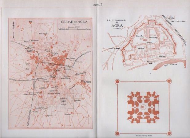 LAMINA V24145: Plano de Agra y la Ciudadela de Agra