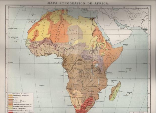 LAMINA V24142: Mapa etnografico de Africa