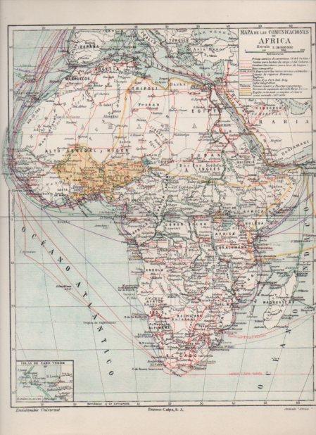 LAMINA V24143: Mapa de las comunicaciones de Africa