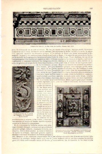 LAMINA V24052: Detalle del claustro de San Juan de Letran en Roma