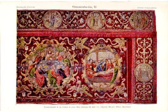 LAMINA V24044: Ornamentacion de altar hecha en Toledo siglo XVI