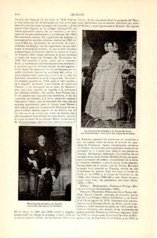 LAMINA V24035: La duquesa de Orleans y duque de Paris por Winterhalter