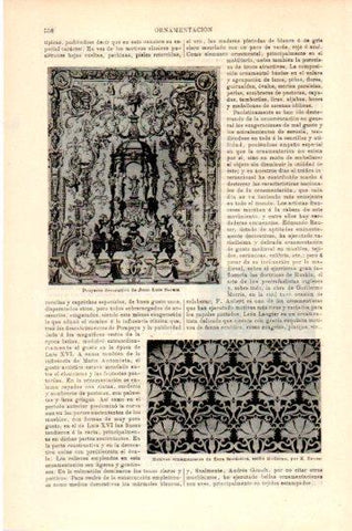 LAMINA V24058: Proyecto decorativo de Juan Luis Berain