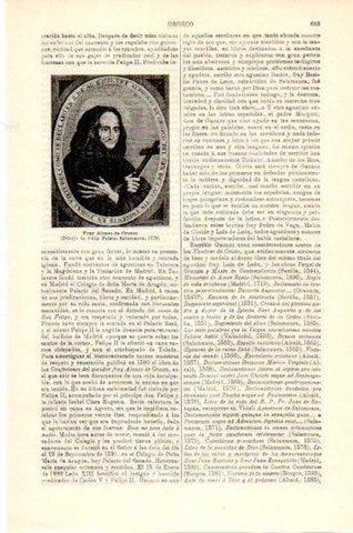 LAMINA V24079: Fray Alonso de Orozco