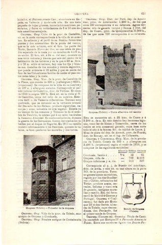 LAMINA V24075: Torre del Castillo y Peinador de la duquesa en Oropesa