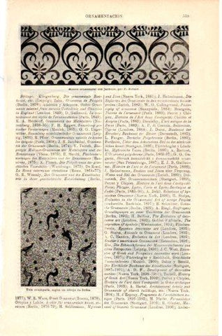 LAMINA V24059: Motivo ornamental con jacintos por Aubert