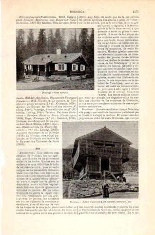 LAMINA V23885: Casa antigua en Noruega