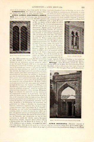 LAMINA V23707: Arco de la gran Mezquita de Ajmir