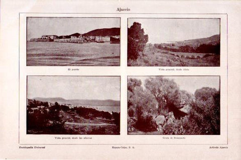 LAMINA V23701: Vistas de Ajaccio
