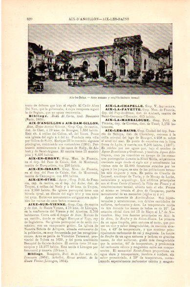 LAMINA V23700: Arco romano de Aix-les-Bains