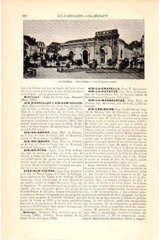 LAMINA V23700: Arco romano de Aix-les-Bains