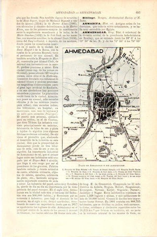 LAMINA V23686: Plano de Ahmedabad