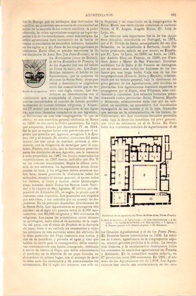 LAMINA V23683: Plano del exconvento de los Agustinos, Tolosa Francia
