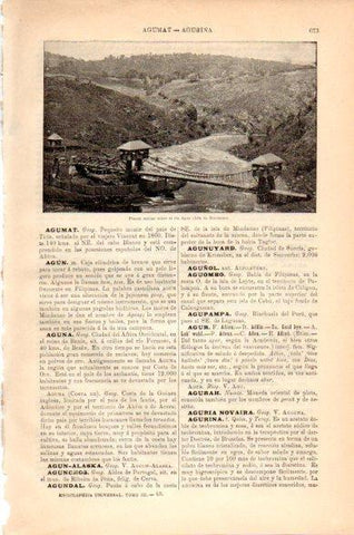 LAMINA V23679: Puente sobre el rio Agua en Isla de Mindanao
