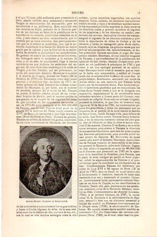 LAMINA V23717: Jacobo Necker grabado de Saint-Aubin