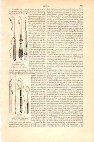 LAMINA V23677: Agujas de cirugia