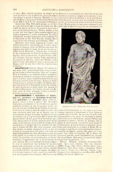 LAMINA V23623: Agatodemon y Esculapio