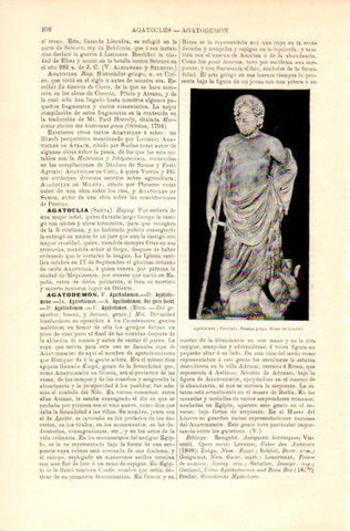 LAMINA V23623: Agatodemon y Esculapio