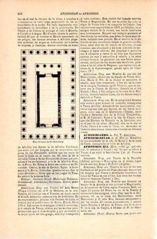 LAMINA V23610: Plano del templo de Afrodisias