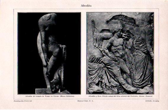 LAMINA V23611: Afrodita de Cirene y Afrodita y Eros