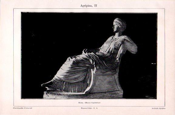 LAMINA V23642: Agripina escultura del Museo Capitolino