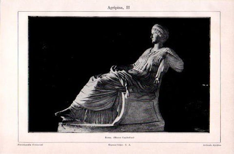 LAMINA V23642: Agripina escultura del Museo Capitolino
