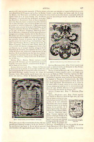 LAMINA V23671: Aguila, puerta del Instituto Salamanca