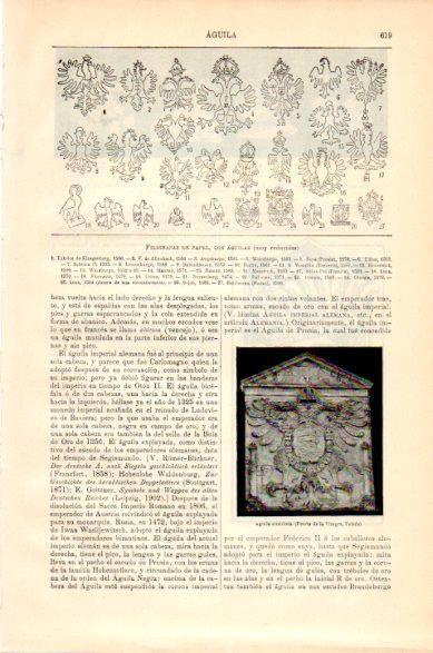 LAMINA V23666: Filigranas de papel con aguilas