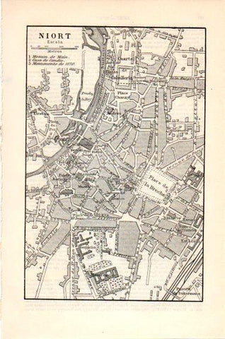 LAMINA V23819: Plano de Niort