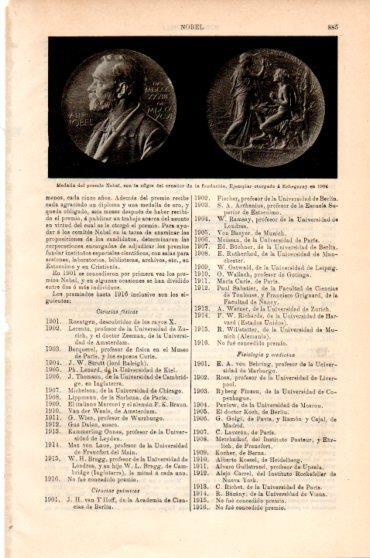 LAMINA V23830: Medalla del premio Nobel a Echegaray en 1904