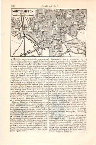 LAMINA V23869: Plano de Northampton