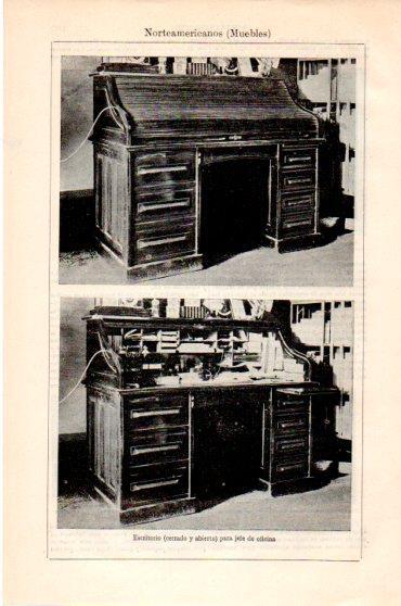 LAMINA V23867: Muebles de Estados Unidos