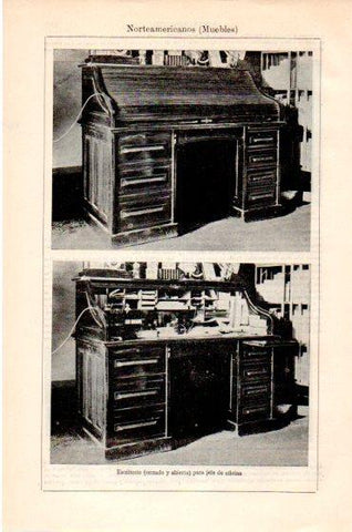 LAMINA V23867: Muebles de Estados Unidos