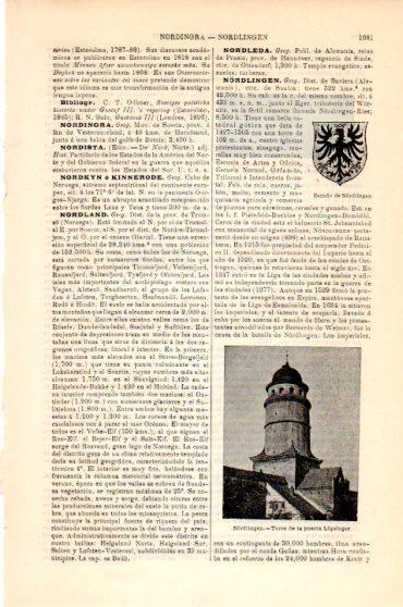 LAMINA V23857: Escudo y torre de Nordlingen