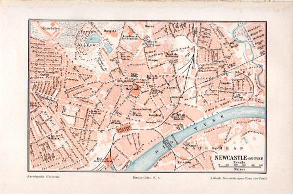 LAMINA V23762: Plano de Newcastle-on-Tyne
