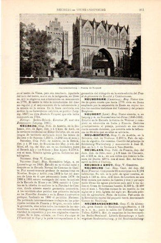 LAMINA V23749: Puerta de Treptow en Neubrandenburg